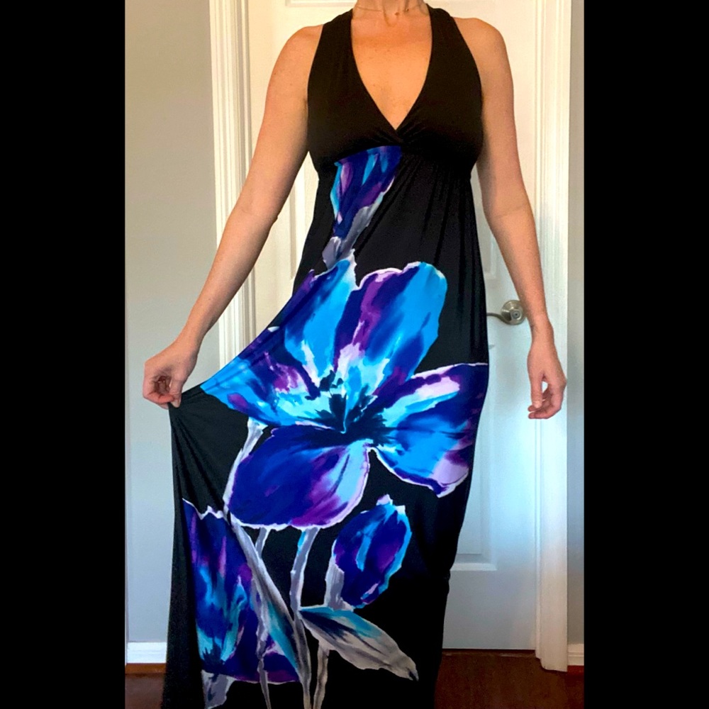 Black Floral Maxi